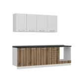 Minar 250 Cm Mutfak Dolabı Beyaz Dore 250-D3 thumbnail 6