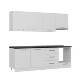 Minar 240 Cm Mutfak Dolabı Beyaz 240-B9 - 6