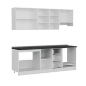 Minar 225 Cm Mutfak Dolabı Beyaz Dore 225-D7 thumbnail 6