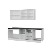 Minar 250 Cm Mutfak Dolabı Beyaz Dore 250-D6 thumbnail 4