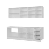 Minar 245 Cm Mutfak Dolabı Beyaz Antrasit 245-A1 thumbnail 4