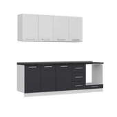 Minar 245 Cm Mutfak Dolabı Beyaz Antrasit 245-A7 thumbnail 6