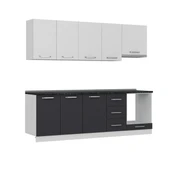 Minar 245 Cm Mutfak Dolabı Beyaz Antrasit 245-A9 - 6