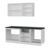 Minar 210 Cm Mutfak Dolabı Beyaz Dore 210-D3 thumbnail 4