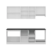 Minar 225 Cm Mutfak Dolabı Beyaz Dore 225-D7 thumbnail 2