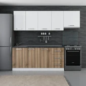 Minar 245 Cm Mutfak Dolabı Beyaz Dore 245-D8 thumbnail 1