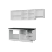 Minar 250 Cm Mutfak Dolabı Beyaz Antrasit 250-A7 thumbnail 4