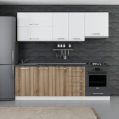 Minar 230 Cm Mutfak Dolabı Beyaz Dore 230-D5 thumbnail 1