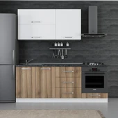 Minar 210 Cm Mutfak Dolabı Beyaz Dore 210-D3 thumbnail 1