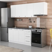 Minar 220 Cm Mutfak Dolabı Beyaz 220-B5 thumbnail 3