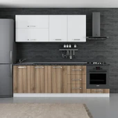 Minar 250 Cm Mutfak Dolabı Beyaz Dore 250-D6 thumbnail 1