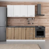 Minar 230 Cm Mutfak Dolabı Beyaz Dore 230-D6 thumbnail 1