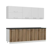 Minar 245 Cm Mutfak Dolabı Beyaz Dore 245-D2 thumbnail 6