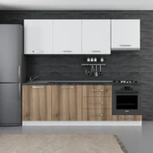 Minar 240 Cm Mutfak Dolabı Beyaz Dore 240-D9 thumbnail 1