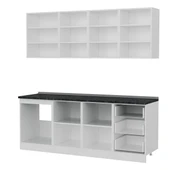 Minar 210 Cm Mutfak Dolabı Beyaz Antrasit 210-A1 thumbnail 4