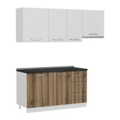 Minar 205 Cm Mutfak Dolabı Beyaz Dore 205-D4 thumbnail 6