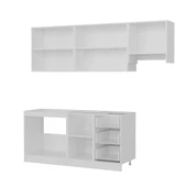 Minar 230 Cm Mutfak Dolabı Beyaz Antrasit 230-A7 thumbnail 4