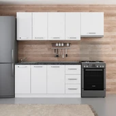 Minar 225 Cm Mutfak Dolabı Beyaz 225-B7 thumbnail 1