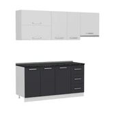 Minar 225 Cm Mutfak Dolabı Beyaz Antrasit 225-A4 thumbnail 6