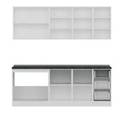 Minar 215 Cm Mutfak Dolabı Beyaz Dore 215-D1 thumbnail 2