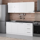 Minar 190 Cm Mutfak Dolabı Beyaz 190-B2 - 3