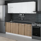 Minar 215 Cm Mutfak Dolabı Beyaz Dore 215-D1 thumbnail 3