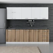 Minar 250 Cm Mutfak Dolabı Beyaz Dore 250-D1 thumbnail 1