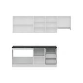 Minar 250 Cm Mutfak Dolabı Beyaz Dore 250-D4 thumbnail 2