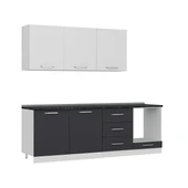 Minar 240 Cm Mutfak Dolabı Beyaz Antrasit 240-A7 thumbnail 6