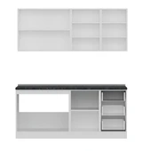 Minar 185 Cm Mutfak Dolabı Beyaz Dore 185-D1 thumbnail 2