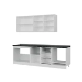 Minar 250 Cm Mutfak Dolabı Beyaz Antrasit 250-A6 thumbnail 4