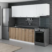 Minar 250 Cm Mutfak Dolabı Beyaz Dore 250-D4 thumbnail 3