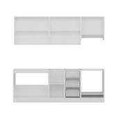 Minar 230 Cm Mutfak Dolabı Beyaz Antrasit 230-A5 thumbnail 2