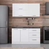 Minar 150 Cm Mutfak Dolabı Beyaz 150-B1 thumbnail 1