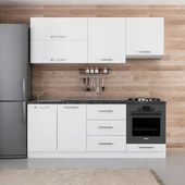 Minar 210 Cm Mutfak Dolabı Beyaz 210-B5 thumbnail 1