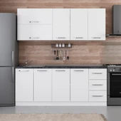 Minar 200 Cm Mutfak Dolabı Beyaz 200-B1 thumbnail 1