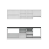 Minar 250 Cm Mutfak Dolabı Beyaz Dore 250-D5 thumbnail 2