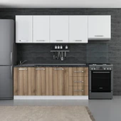 Minar 250 Cm Mutfak Dolabı Beyaz Dore 250-D4 thumbnail 1