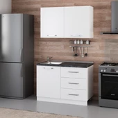 Minar 120 Cm Mutfak Dolabı Beyaz 120-B2 thumbnail 3