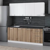 Minar 200 Cm Mutfak Dolabı Beyaz Dore 200-D2 thumbnail 3