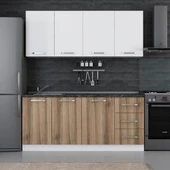 Minar 185 Cm Mutfak Dolabı Beyaz Dore 185-D1 thumbnail 1