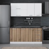 Minar 170 Cm Mutfak Dolabı Beyaz Dore 170-D1 thumbnail 1