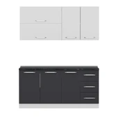 Minar 170 Cm Mutfak Dolabı Beyaz Antrasit 170-A1 - 6