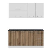 Minar 170 Cm Mutfak Dolabı Beyaz Dore 170-D1 thumbnail 6