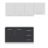 Minar 210 Cm Mutfak Dolabı Beyaz Antrasit 210-A7 thumbnail 5