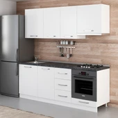 Minar 215 Cm Mutfak Dolabı Beyaz 215-B5 thumbnail 3