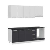 Minar 220 Cm Mutfak Dolabı Beyaz Antrasit 220-A6 thumbnail 6