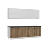 Minar 250 Cm Mutfak Dolabı Beyaz Dore 250-D1 thumbnail 6