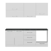 Minar 210 Cm Mutfak Dolabı Beyaz 210-B5 thumbnail 5