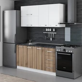 Minar 160 Cm Mutfak Dolabı Beyaz Dore 160-D2 - 5